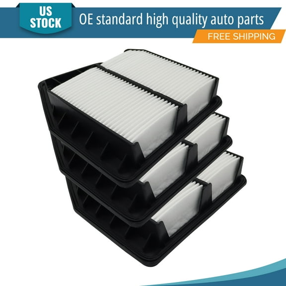 YXPCARS 3PCS Front Engine Air Filter for 2008 - 2012 Honda Accord 2012 - 2015 Honda Crosstour, New Air Filter Replacement (CA10467)