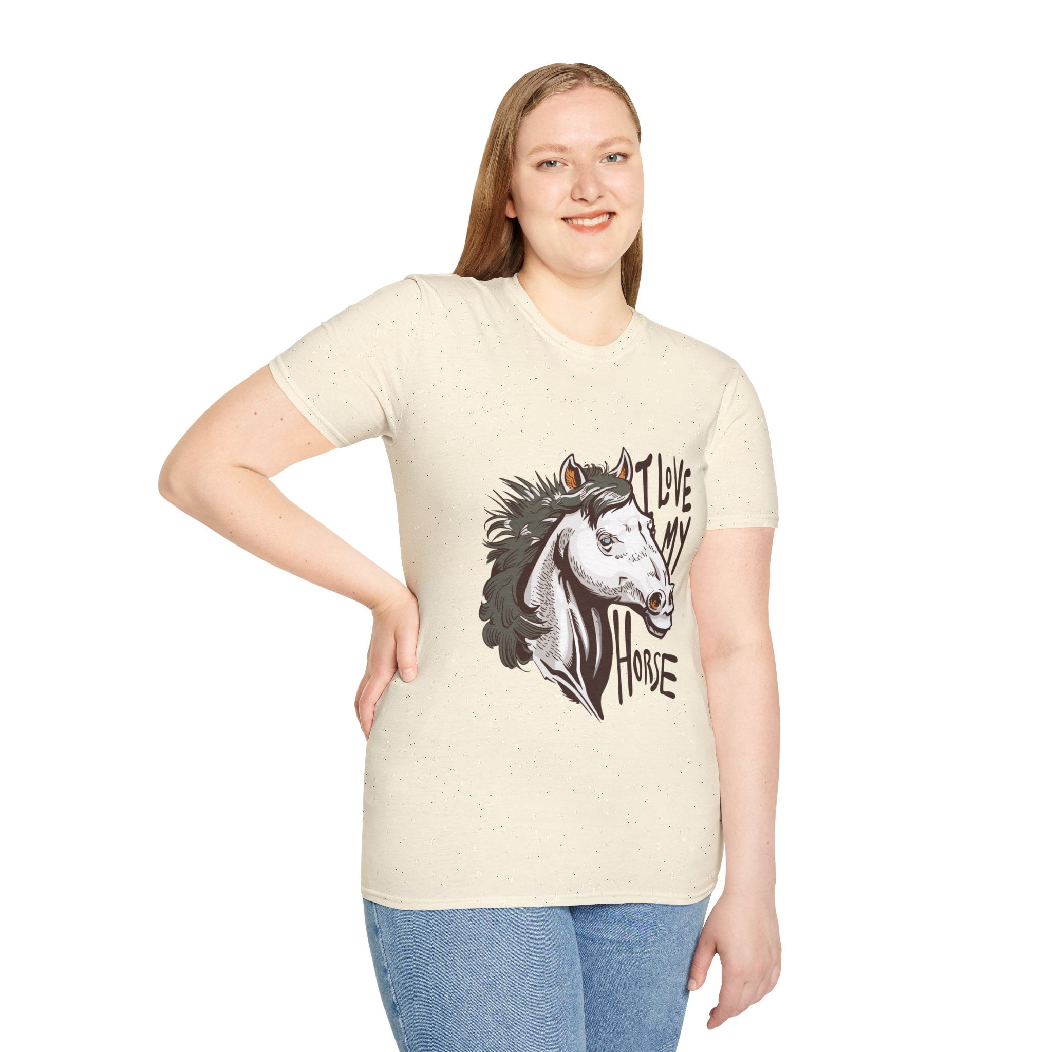 Love My Horse Motivational Equestrian Novelty TShirt
