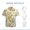 thumbnail image 7 of High Quality Hawaiian Shirts for Men Short Sleeve Aloha Beach Shirt Floral Summer Casual Button Down Shirts Blouses RAMUBK, 7 of 7