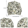 thumbnail image 2 of Salouo Skull with Cash Print Unisex Beanie Hat,Knitted Baggy Skull Cap Winter Warm Hats Beanie Sleep Hats Cancer Headwear Caps for Women & Men 1 Pieces, 2 of 7