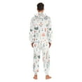 thumbnail image 4 of FORMRS Onesies Pajama for Adults Unisex Hoodie Winter Jumpsuit One Piece Sleepwear, Sizes S-2XL, Garden Pattern, 4 of 7