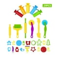 thumbnail image 1 of Playdough Tool, 29 Pieces Play Dough Tools Playdough Accessories Set Various Plastic Molds Rollers Cutters Educational Gift for Children, Random Color, 1 of 5