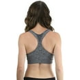 thumbnail image 2 of ToBeInStyle Women's Scoop Neck Racerback Sports Bra, 2 of 6