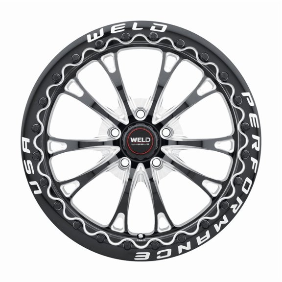 Weld S908 18X10 Belmont Drag Beadlock 5X114.3 ET30 BS6.70 Gloss Black MIL Dia 78.1 - S90880067P30