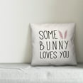 thumbnail image 2 of Creative Products Some Bunny Loves You 18x18 Spun Poly Pillow, 2 of 2