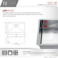 thumbnail image 4 of Undermount 30 inch Stainless Steel Single Bowl Kitchen Sink with Grid, 4 of 12