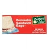 Natural Value Recloseable Sandwich Bags, 50 Ct