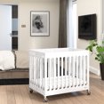 thumbnail image 2 of Foundations Mini lit de bébé pliant compact Boutique, blanc, 2 of 5