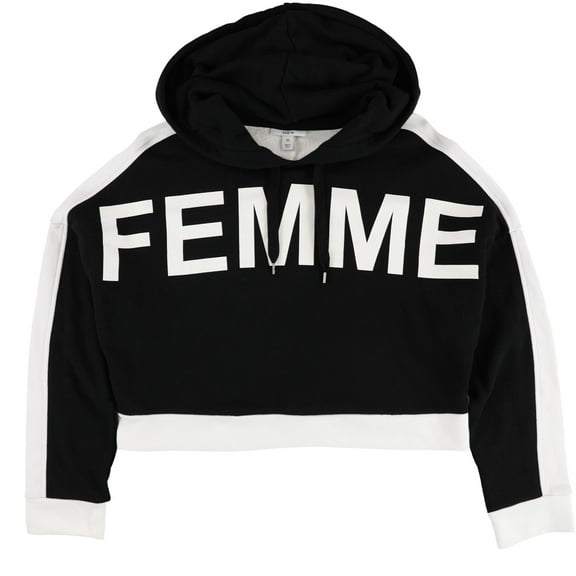 Bar Iii Womens Cropped Hoodie Sweatshirt