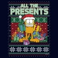 thumbnail image 2 of Men's Garfield Ugly Christmas Sweater Print All the Presents  Graphic T-Shirt, 2 of 5