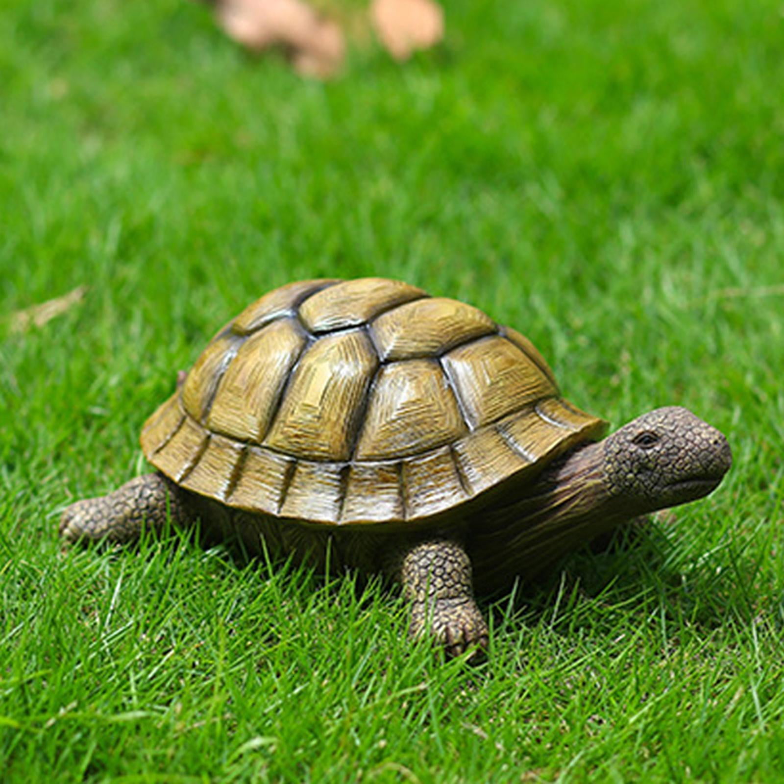 Resin for Turtle Statue Lucky Fengshui Ornament Art Decor for Indoor Outdoor Garden Yard Decoration Figur