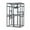 Grey, variant on Wooden Cat Catio, Outdoor Cat Enclosure, Cat House with Platforms, Sunshine Board, Hammock, Door, Kitten Cage Condo, Grey