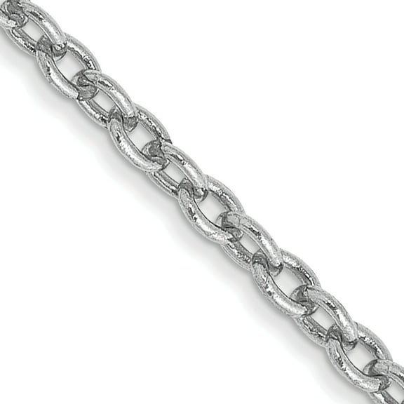 14K White Gold 1.9mm Cable Chain 20"