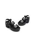 thumbnail image 3 of Sandalias de Plataforma DREAM PAIRS SDHS2429W Tacón Grueso Negro, 3 of 7
