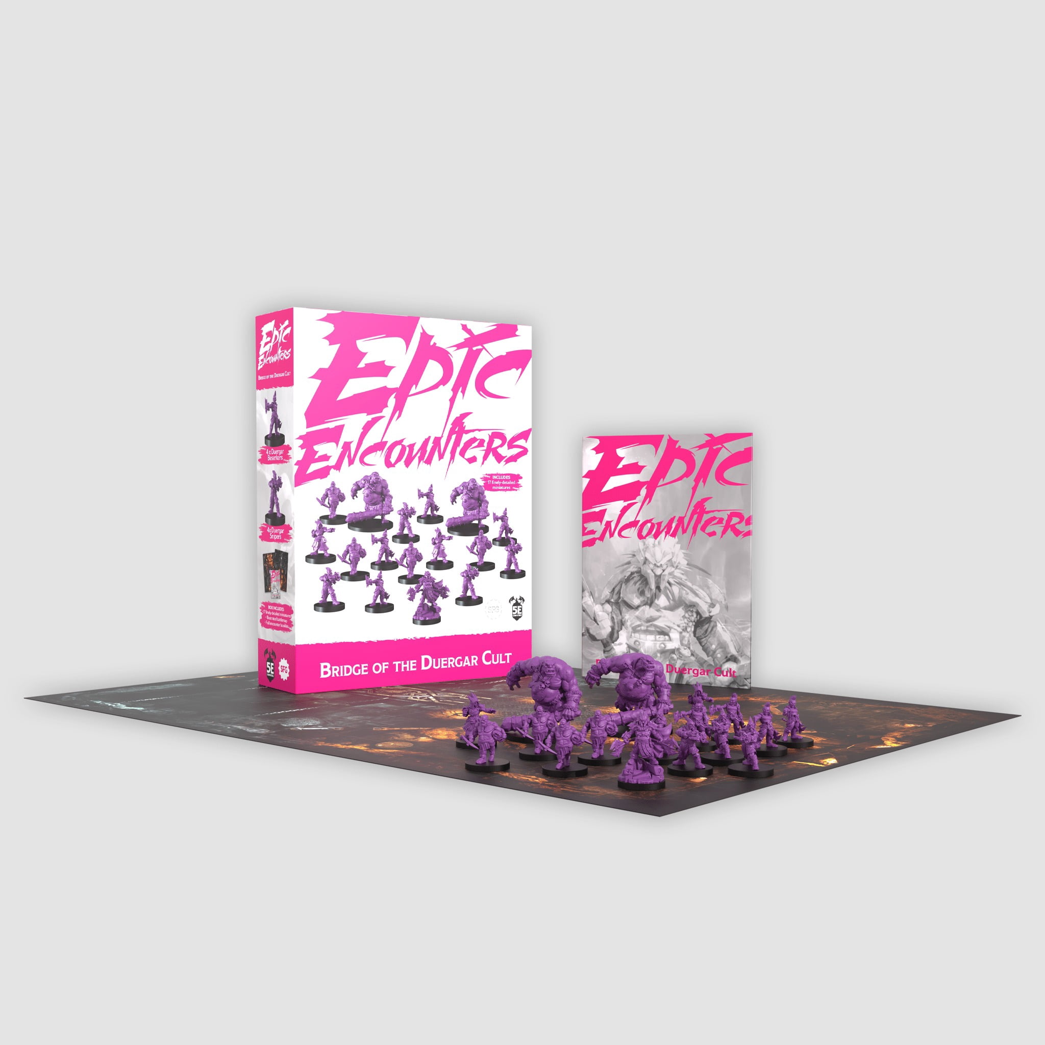 Steamforged Games Epic Encounters Bridge of the Duergar Cult 5e-Compatible Board Game with 17 Miniatures for 2 to 4 Players