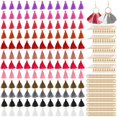 thumbnail image 1 of 420 Pieces Handmade DIY Mini Tassel Charms Multicolored Tiny Short Thread Tassels Gold Plated Earring Hooks and Jump Rings for Crafts and Earring Jewelry Making, 1 of 7
