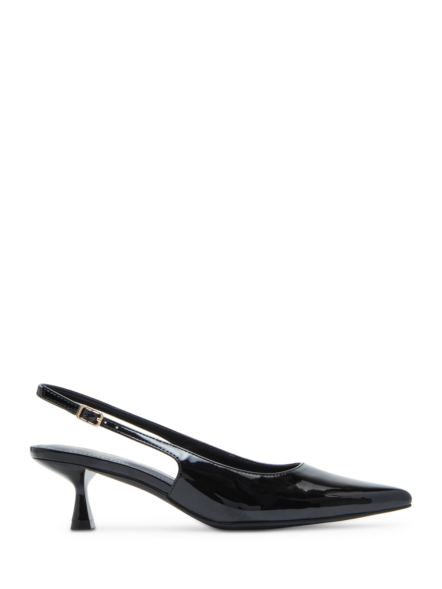 Madden Girl Women's Valeriee Slingback Kitten Heel with Adjustable Strap