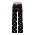 thumbnail image 6 of LEJHVAQK Women's Valentine's Day Pajama Pants Heart Printed Pjs Wide Leg Lounge Pants with Adjustable Comfort Waist Drawstring Sleepwear, 6 of 6