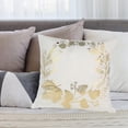thumbnail image 4 of Juego de 2 fundas de almohada decorativas de color blanco y dorado de 18 x 18 pulgadas, funda de cojín para sofá, decoración del hogar, juego de fundas de almohada para sala de estar, 4 of 6