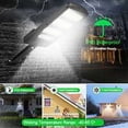 thumbnail image 2 of Lámparas solares para exteriores FloreceBien, paquete de 2, iluminación de seguridad para exteriores de 213 LED con detector de movimiento impermeable ajustable a 180°, lámparas solares para paredes, 2 of 5