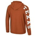 thumbnail image 3 of Men's Colosseum Texas Orange Texas Longhorns Back in Business Long Sleeve Raglan Hooded T-Shirt, 3 of 3