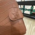 thumbnail image 5 of Egoelife Multi-functional Passport Holder, Leather Travel Document Bag, Crocodile-patterned Bank Card Document Storage Bag, 5 of 6