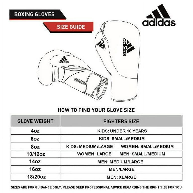 and Heavy Punching, Men Kickboxing - Gloves - Women - for Black/White, Hybrid Boxing Adidas for Bags 100 and - Fitness and 12oz