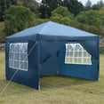 thumbnail image 3 of Topcobe 3 x 3m Portable Folding Instant Canopy Tent, Outdoor Canopies, Pop Up Canopy with Two Doors & Two Windows, Quick Easy Setup Canopy, Blue, Four Sides, 3 of 11
