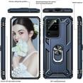 thumbnail image 3 of for Samsung-S20 Ultra-Case-5G: Samsung Galaxy S20 Ultra 5G Case with Ring Stand, Heavy Duty Military-Grade Protective Phone Case Cover with Magnetic Ring Kickstand for Samsung S20 Ultra 5G, Blue, 3 of 15