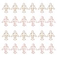 thumbnail image 3 of Shisuyan 24 Pcs Pinces Créatives pour Signets Pinces pour Design d'Avion Trombones (Couleurs Assorties), 3 of 8