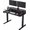 BLACK, variant on 32" x 21" Electric Standing Desk with 2 Drawers, Height Adjustable Sit Stand Desk, C-Clamp Compatible Design, 4 Memory Presets, Walnut
