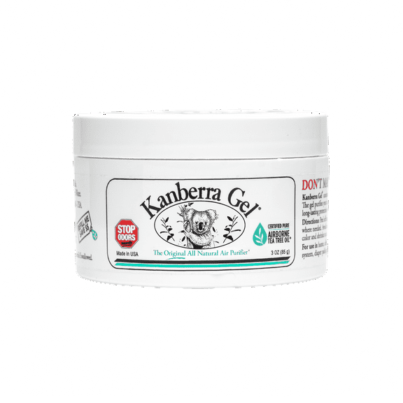 Kanberra Gel Air Freshener, All Natural Odor Removing Gel Air Purifier with Pure Tea Tree Oil, 3 oz