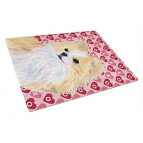 Carolines Treasures SS4473LCB Chihuahua Hearts Love and Valentines Day Portrait Glass Cutting Board Large 12H x 16W