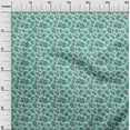 thumbnail image 3 of oneOone Polyester Spandex Dusty Teal Green Fabric Pomegranate Dress Material Fabric Print Fabric By The Yard 56 Inch Wide, 3 of 5