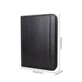 thumbnail image 4 of IVESIGN Portfolio Organizer Folder Faux Leather Business Padfolio with Calculator and Writing Pad, Professional Interview Padfolio with Zippered Closure, Interior 10.1 Inch Tablet Sleeve Black, 4 of 10