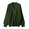 thumbnail image 7 of Nooxsoe Long Cardigans for Women Winter Warm Plus Size Knitwear Coat Open Front Fall Winter Knit Cardigan Long Cardigan Trendy Fall Clothes Soft Knit Long Sleeve Cardigan for Women Army Green L, 7 of 7