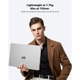 thumbnail image 7 of 15.6" IPS FHD Laptop AMD Ryzen 5 16GB RAM 512GB SSD (Beat i5-1135G7, 4 Cores Up to 3.7GHz) with Radeon Graphics Backlit Keyboard Fingerprint Sensor 65W Type-C BT5.2 Numpad, 7 of 7