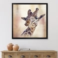 thumbnail image 3 of Designart 'Close Up Portrait of A Giraffe VI' Farmhouse Framed Art Print, 3 of 4