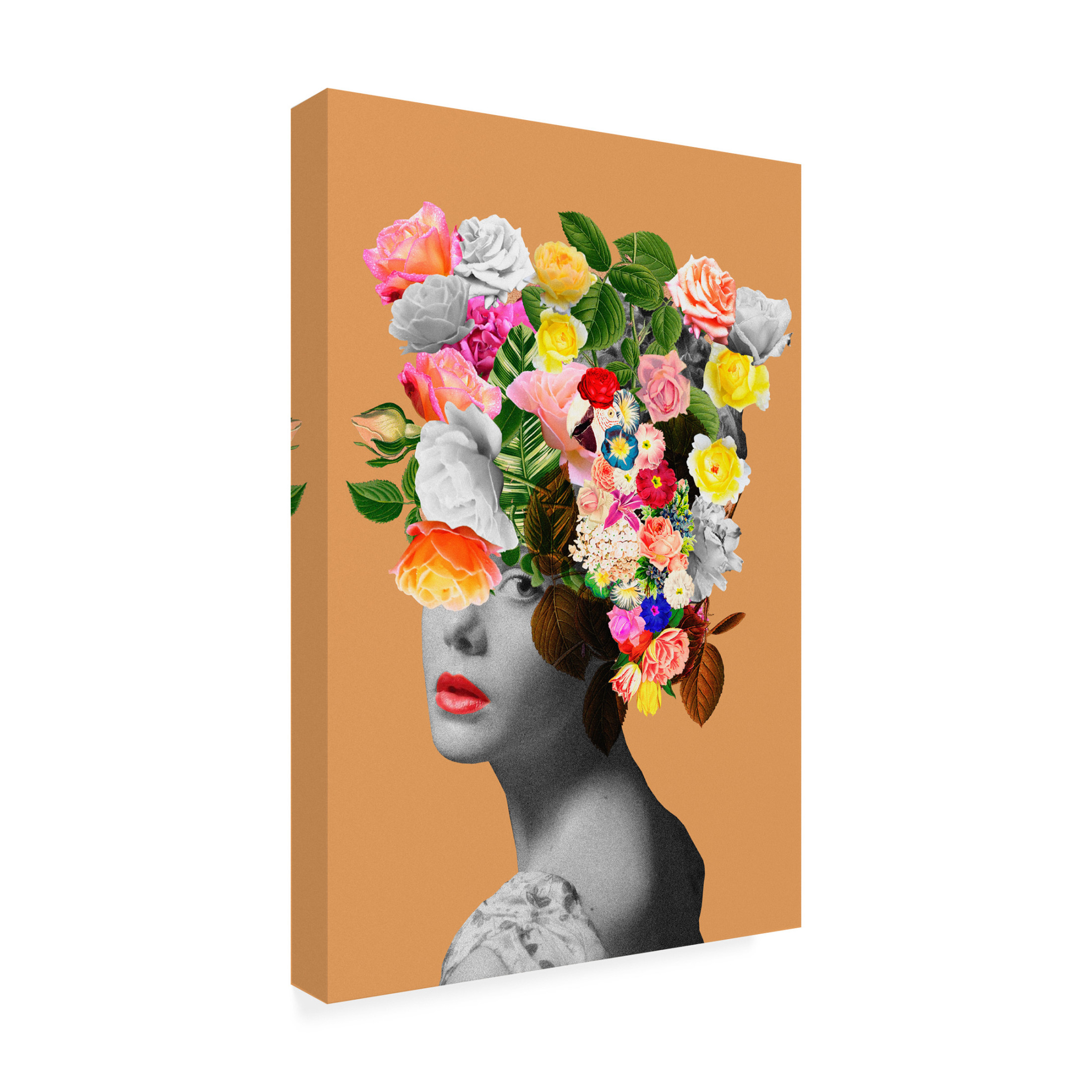 Trademark Fine Art Frida Floral Studio Floral portrait Canvas Wall Art