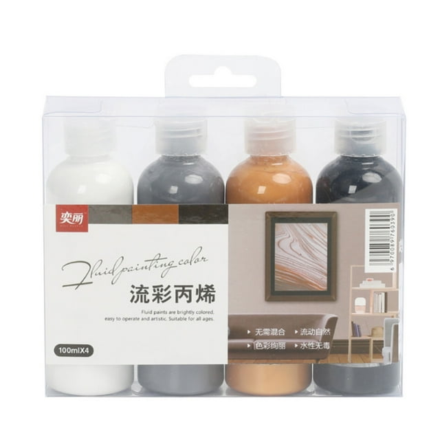 Juego de pintura para tela de 4 colores 100 g cada botella textil
