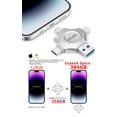 thumbnail image 3 of Unidad flash iDiskk 256GB USB C para iPhone iPad Android, 3 of 6
