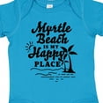 thumbnail image 4 of Inktastic Myrtle Beach is My Happy Place with Palm Trees Boys or Girls Baby Bodysuit, 4 of 5