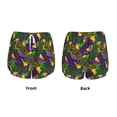 thumbnail image 5 of Lsque Mardi Gras7 Printed Women's Running Shorts with Liner Pockets,Elastic Quick Dry Workout Athletic Gym Yoga Shorts,Womens High Waist Shorts-Small, 5 of 9