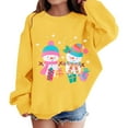 thumbnail image 5 of FDDMis Christmas Sweatshirts for Family Christmas T Shirts 5t White Tshirts Boys Sweatshirt for Teen Girls Size 5 Girls Clothes Tween Clothes Size, Yellow 13-14 Years, 5 of 6