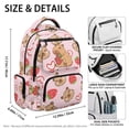 thumbnail image 7 of Yspwyqan Strawberry Heart Capybara Girls Backpack, 17 Inch Lightweight Laptop Backpack for School, Front Pocket Adjustable Straps Casual Purse for Primary Elementary Hiking, 7 of 7