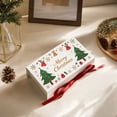 thumbnail image 4 of 10 Pack Christmas Gift Boxes with Lids, Small White Boxes with Tree Design, for Holiday Candy, Decorative Packaging Boxes, 4 of 4