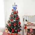 thumbnail image 5 of Navidad transparente arco brillante decoración del árbol de navidad adorno de navidad con cinta ligera bowsliver Afortunado Sencillez, 5 of 5