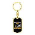 thumbnail image 4 of Stimulus Money Crypto Stainless Steel or 18k Gold Premium Swivel Dog Tag Keychain, 4 of 8