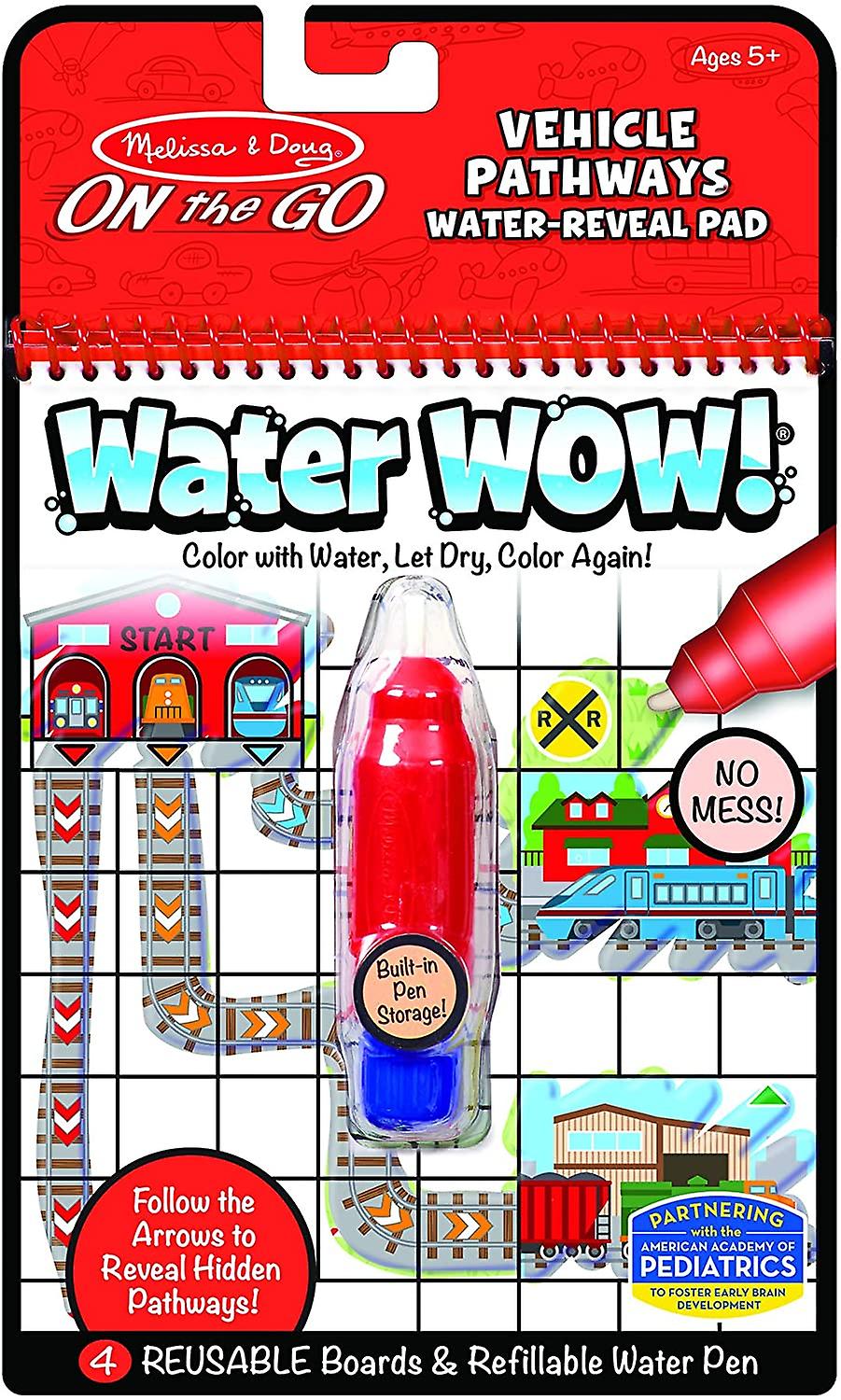 Melissa & Doug Water Wow Saisons - Bloc Coloriage à L'Eau Réutilisable - Stylo à Eau - Enfants 3-7 Ans