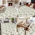 thumbnail image 5 of Summer Botanical Area Rugs 5'x7', Washable Small Throw Rugs for Laundry Room Playroom, Green Spring Floral Birds Vintage Indoor Outdoor Rug Non-Slip Low Pile Carpet Runner Reversible Floor Mats, 5 of 8